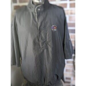 DryJoys By FootJoy Windbreaker Mens L Golf Half Zip Short Sleeve FedEx St Jude